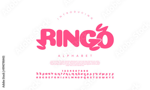 Ringo typography beauty fashion elegant minimalist serif italic fonts decorative wedding vintage retro logos. Minimal luxury font alphabet logo. Vector illustration