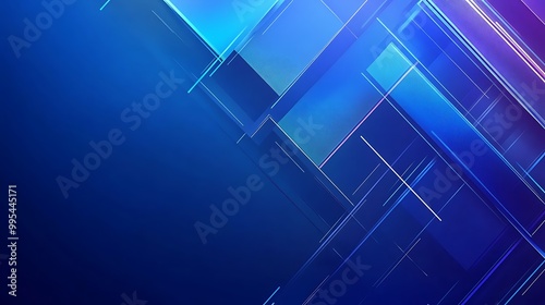 Modern blue abstract background with futuristic diagonal lines and digital elements. Perfect for tech or corporate designs.