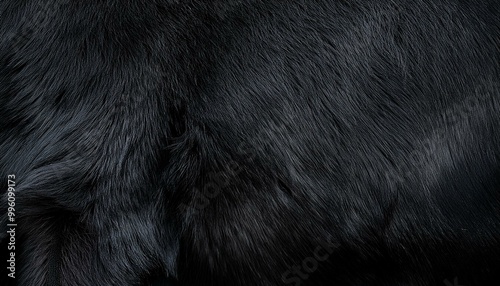 黒色の毛皮の背景画像（black fur background image.） 