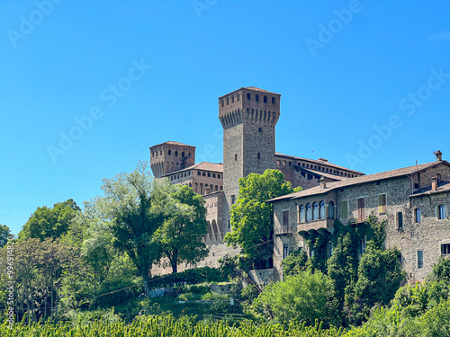 Vignola di Modena, castle panorama. High quality photo