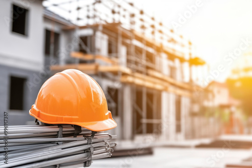 Scaffolding as safety equipment on a construction site