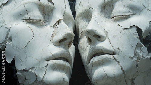 Cracked Faces: A Study of Fragility and Time