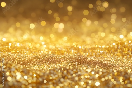 Mesmerizing Gold Glitter Sparkle Background for Luxurious and Elegant Designs