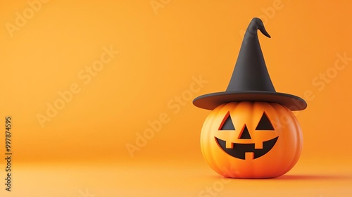 Halloween costume contest flat design, front view, competition theme, 3D render, Splitcomplementary color scheme