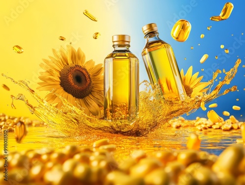 Sunflower Oil Splash