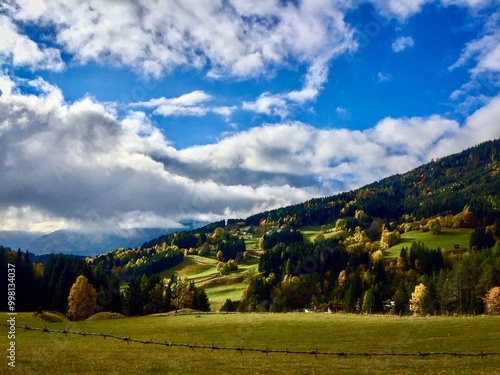 Panorama montano autunnale