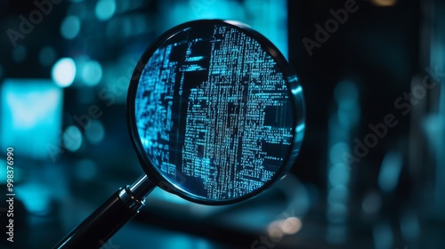 Magnifying Glass and Digital Data