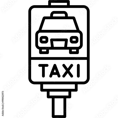 Taxi Stop Icon