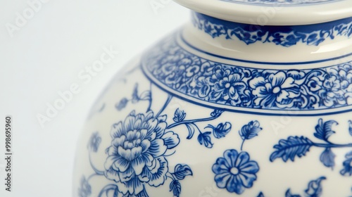 Exquisite blue and white chinese porcelain vase for elegant home decor