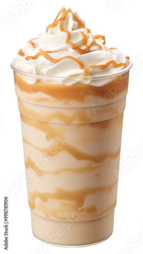 PNG Caramel frappuccino dessert drink cream.