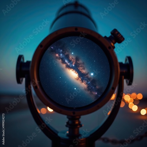 Milky Way Through Telescope