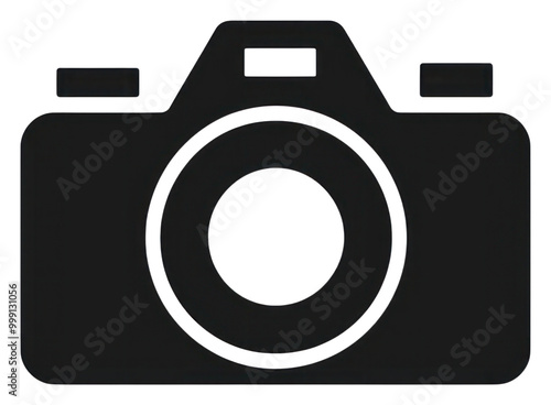 PNG Camera shape black white background.