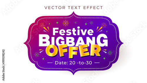 Concept for Festive bigbang offers, Sale, shopping logo for indian festival.