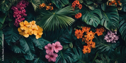 Close up of adjacent flowers