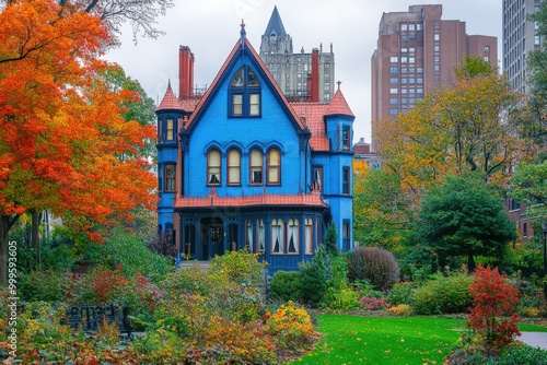 New Haven Architectural Beauty: A Colorful View of Downtown Connecticut