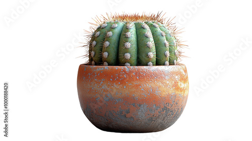 mage of a tiny dwarf cactus in a small pot on a white background. Let me know if you'd like to modify anything further