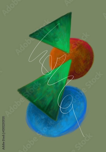 Abstract image for printing - digital painting