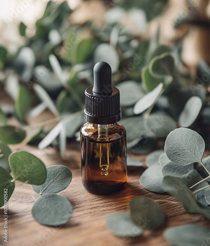 Essential oil serum with eucalyptus extract