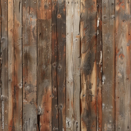 A weathered wooden dock, featuring uneven planks with rich textures