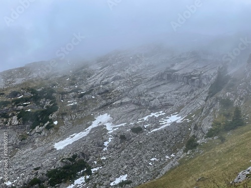 Felsen am Watzmann, Bayern, Deutschland