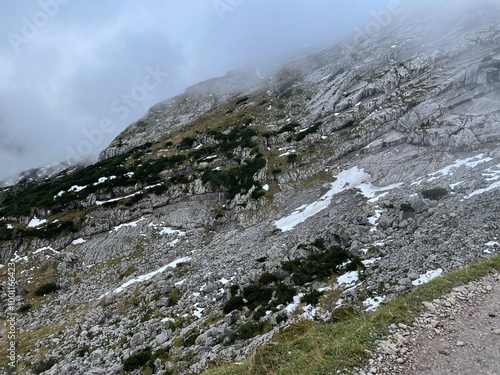 Felsen am Watzmann, Bayern, Deutschland