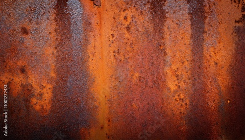 Grunge rusty orange brown metal corten steel wall or floor rust architecture texture background