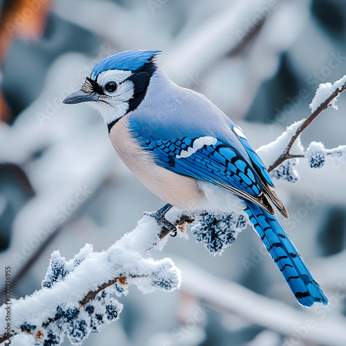 blue jay on a branch