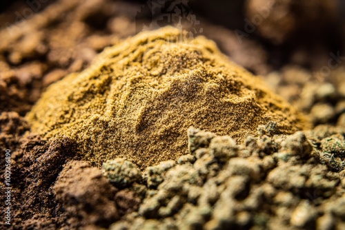 Hashish Closeup in Morocco: Premium Grade Moroccan Cannabis Pollen