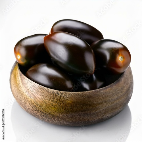 black oblong tomato, AI generated