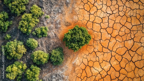 Drought disaster, desertification of the land and climate change