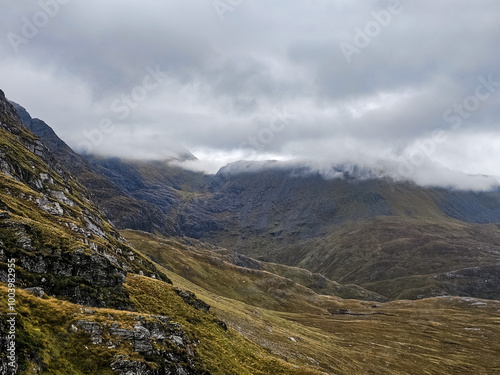 Lochaber and the Grey Corries on a cloudy morning