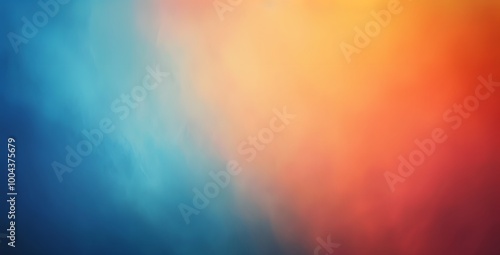 Abstract Blue Orange Red Gradient Background