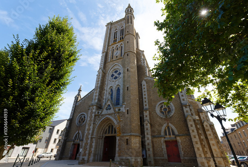 The Church Saint Meen, Cancale, France. was built between 1715 and 1727, on the site of a primitive church .