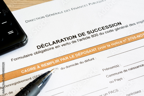 Déclaration de succession