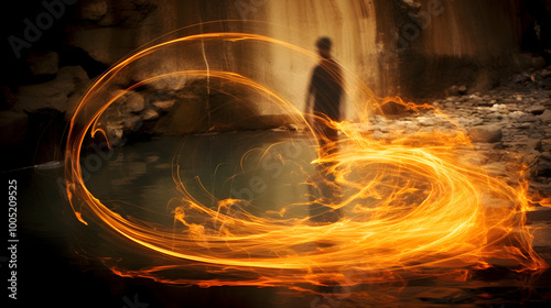 faith and spiritism, slow shutter speed photography