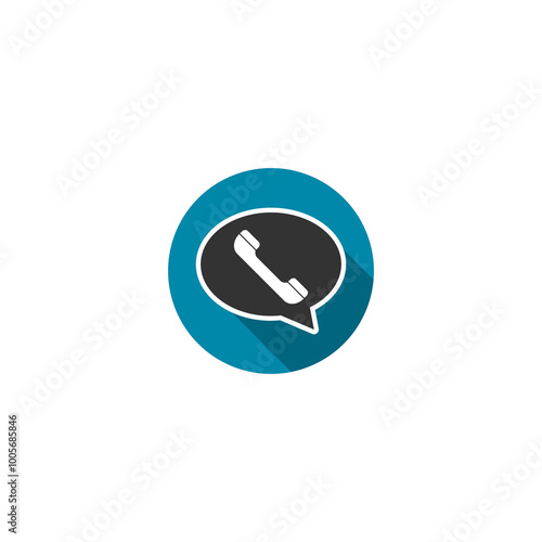 Phone sign icon. Support symbol icon isolated on transparent background