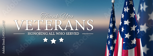 Thank You Veterans USA Background Veterans Day