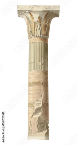 PNG Ancient Egyptian column illustration