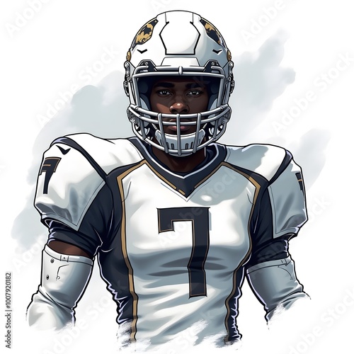 Football Player Portrait