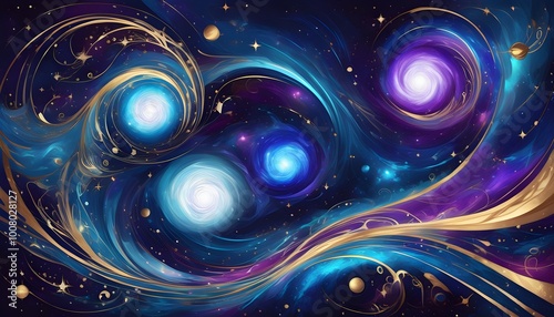 Galactic Dreams: An Exploration of Abstract Cosmic Art