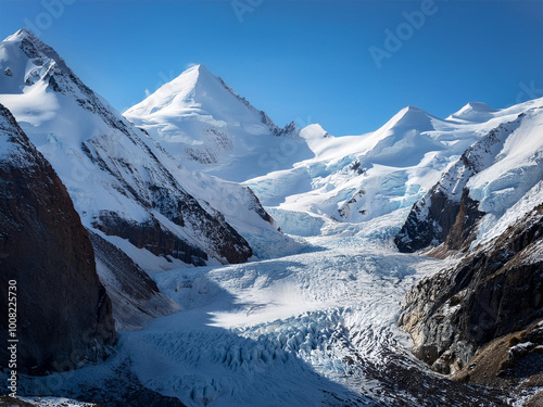 壮大な雪山