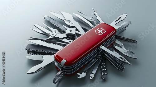 Smartphone as a Multifunctional Swiss Army Knife Representing Various Shopping Apps