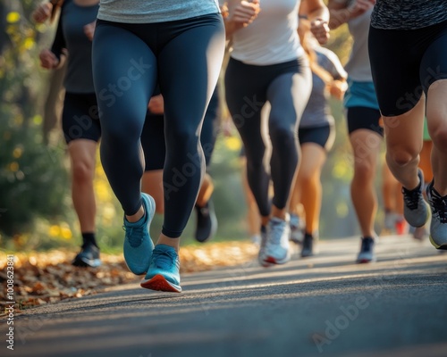 People in a running club engage in joint activity