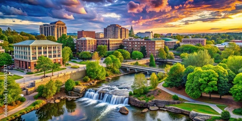 Scenic Views of Greenville North Carolina Showcasing Nature, Parks, and Southern Architecture Beauty