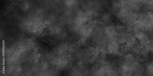 Abstract smoke misty fog on isolated black background, Abstract black and gray grunge texture. Distressed grey grunge seamless texture. Smooth smoke, fog abstract steam background. Clouds backdrop