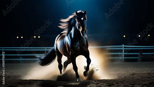 angry stallion illustration powerful equestrian animal showing aggression