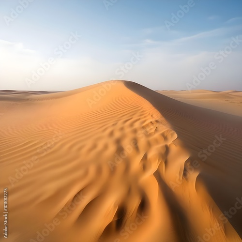 Preciosas dunas en el desierto