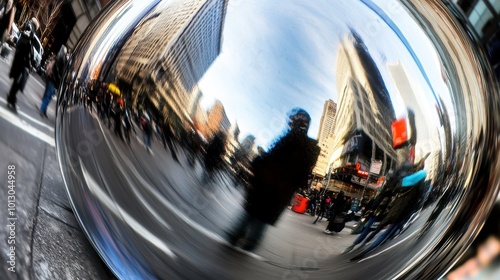 Reflection of Urban Life in a Fish Eye Lens