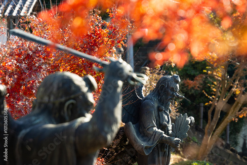 建長寺 半僧坊の紅葉と天狗（神奈川県鎌倉市）