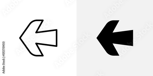 Icon of a left-facing arrow, symbolizing going back or returning to the previous action.